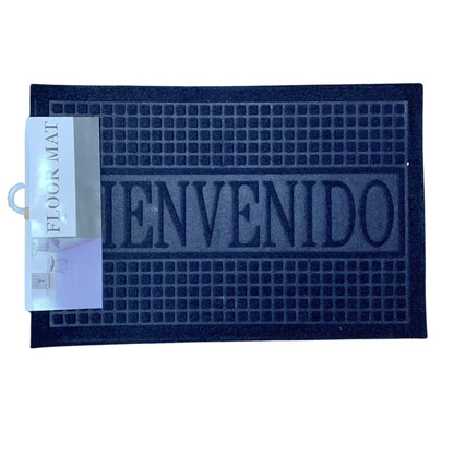 Alfombra antideslizante azul 58x38cm