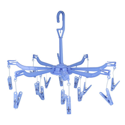 Colgador con palillos 23 cm celeste