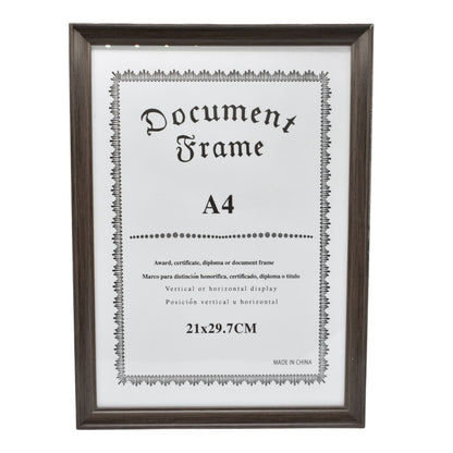 Marco para diploma con soporte A4 marrón oscuro