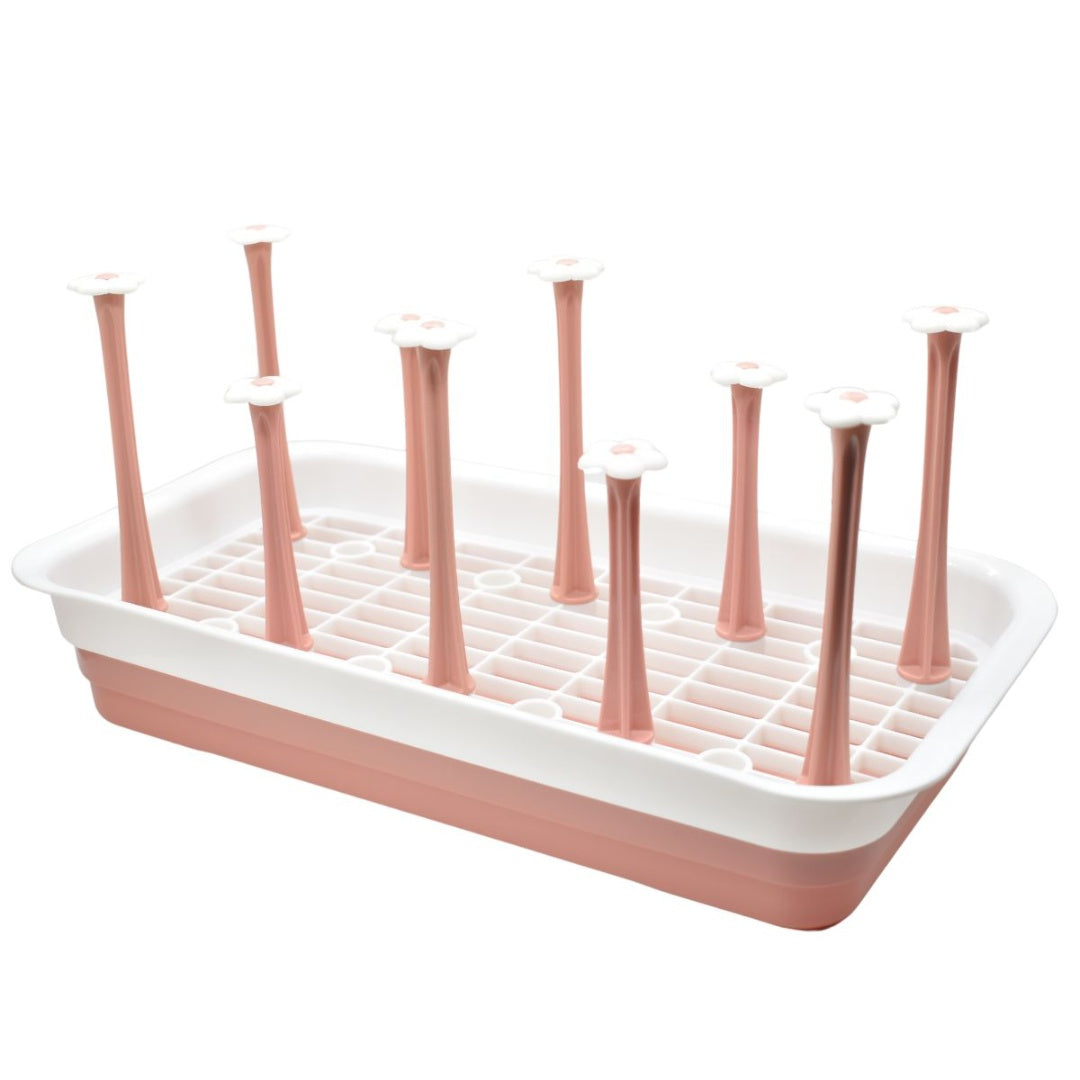 Escurridor plástico para vasos 38.5x20x7cm rosa