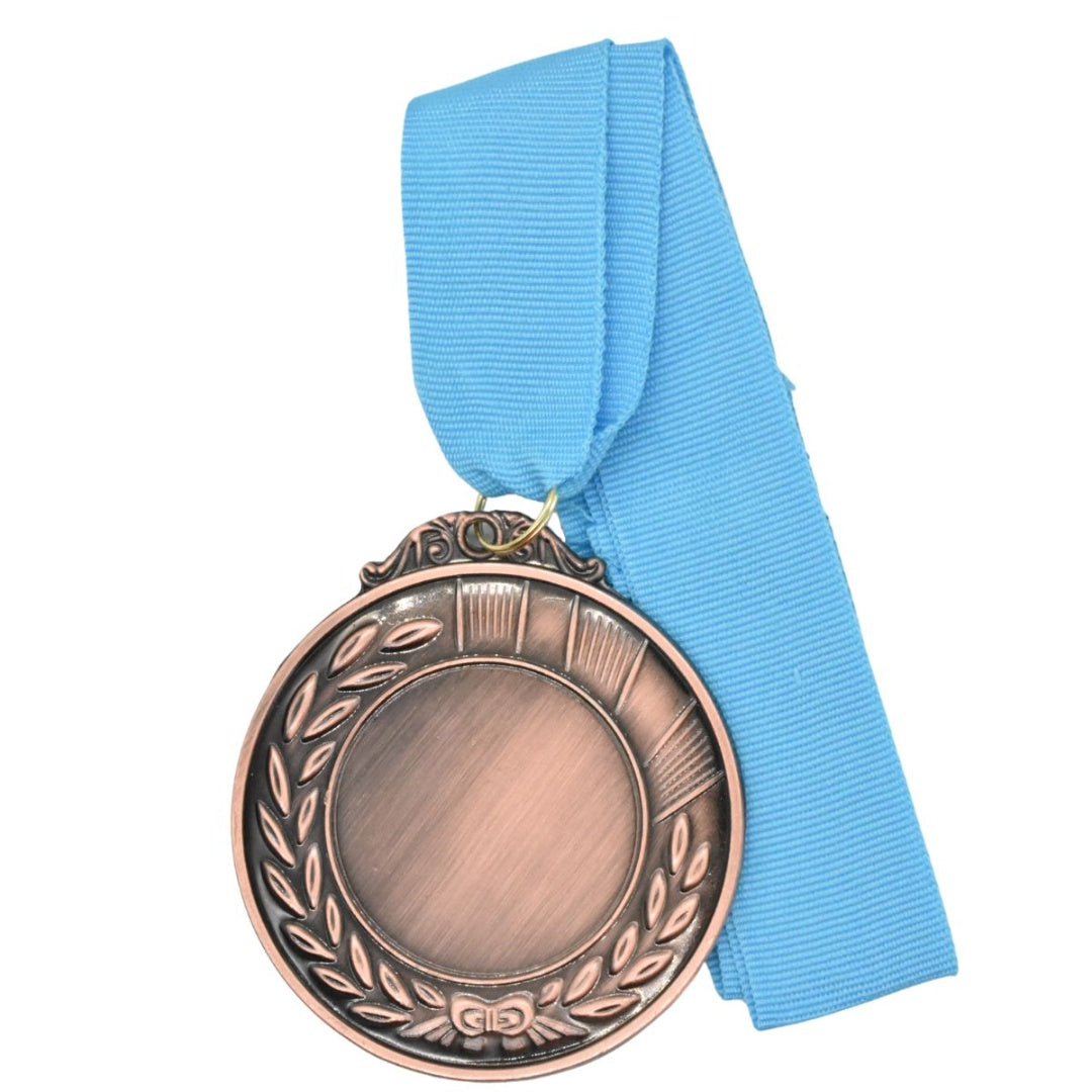 Medalla de metal color bronce 6cm