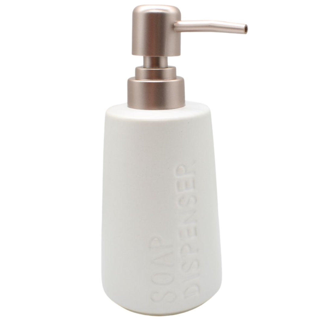 Dispensador de cerámica para jabón líquido blanco 350ml