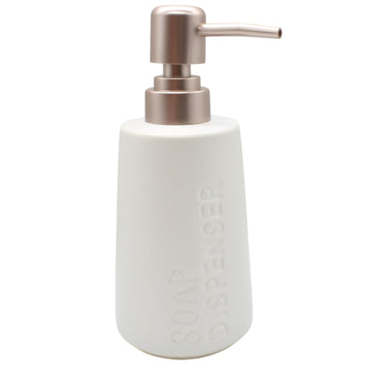 Dispensador de cerámica para jabón líquido blanco 350ml