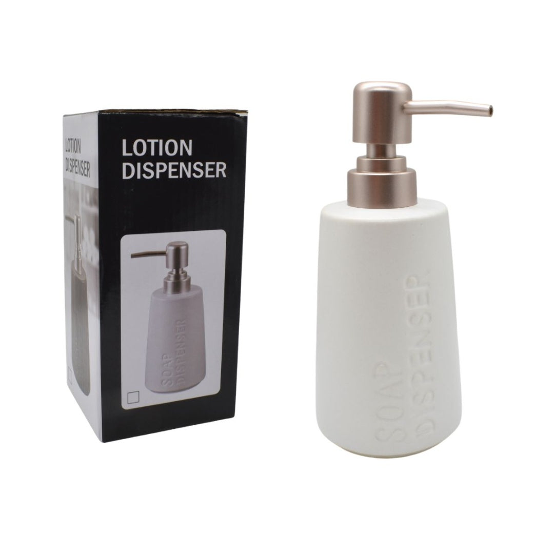 Dispensador de cerámica para jabón líquido blanco 350ml
