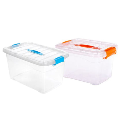 Caja organizadora plástica con tapa y asas 27 x 20 x 16 cm