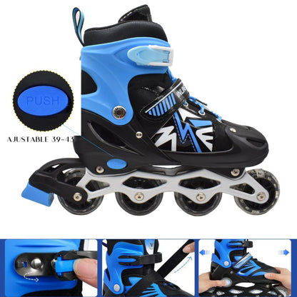 Patines roller ajustables azul 39-43