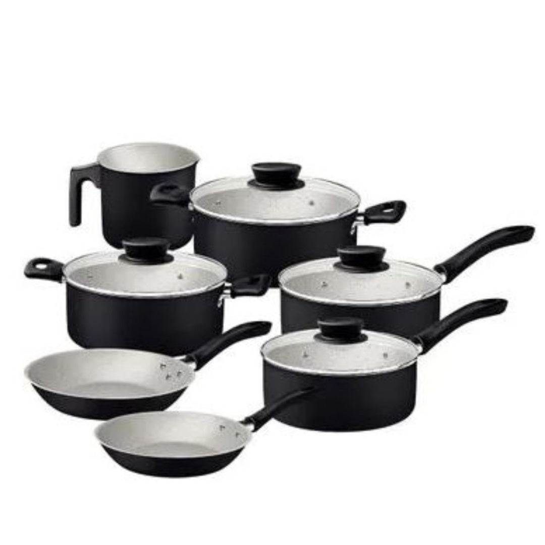 Batería de cocina Tramontina 7pcs linz negro