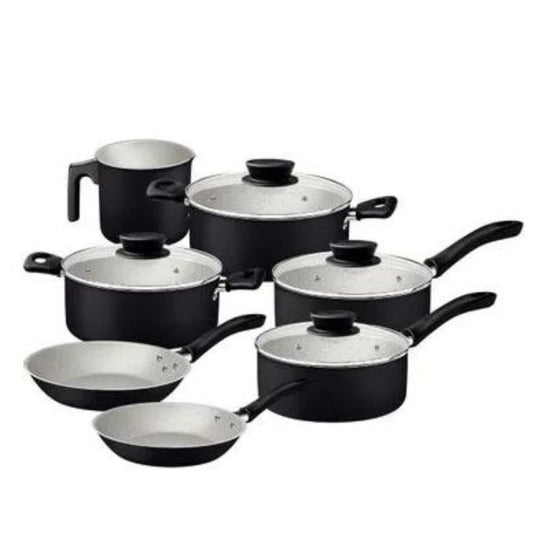 Batería de cocina Tramontina 7pcs linz negro