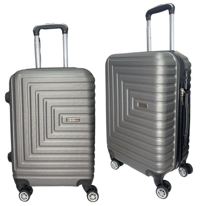 Valija de viaje rígida gris 24" 62x40x26cm. 3.5kg.