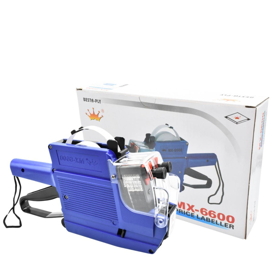 Maquina etiquetadora de precios azul MX-6600