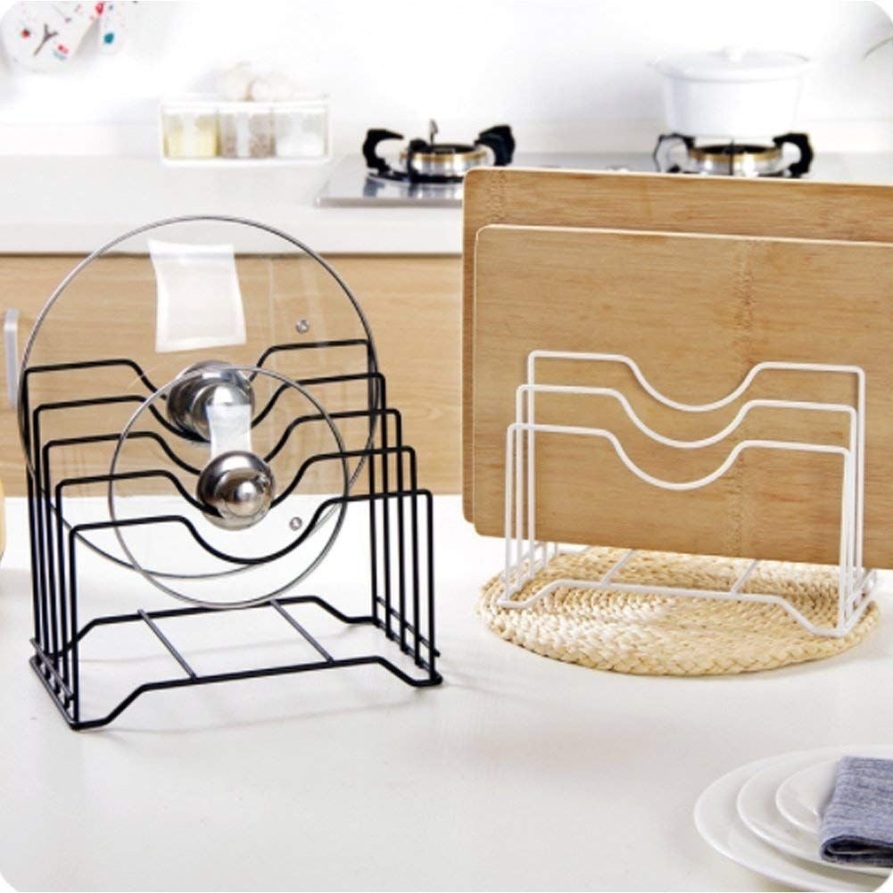 Organizador para tablas y tapas 21.5x16x26cm. Blanco