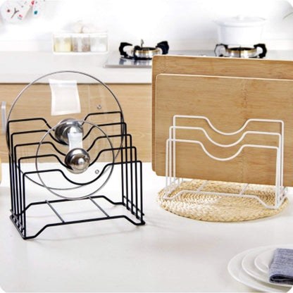 Organizador para tablas y tapas 21.5x16x26cm. Blanco