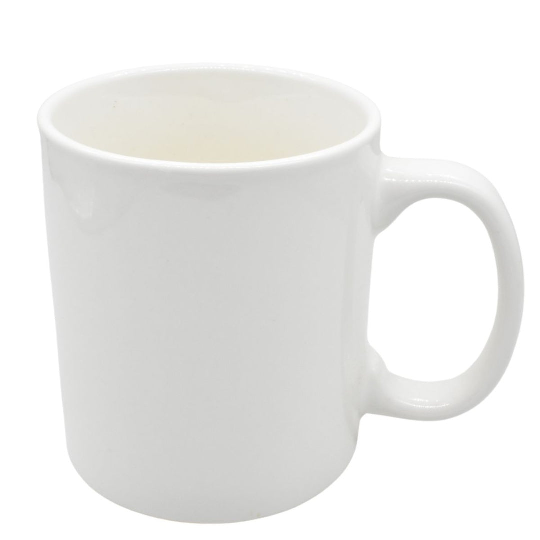 Taza de cerámica blanca lisa 9x10cm