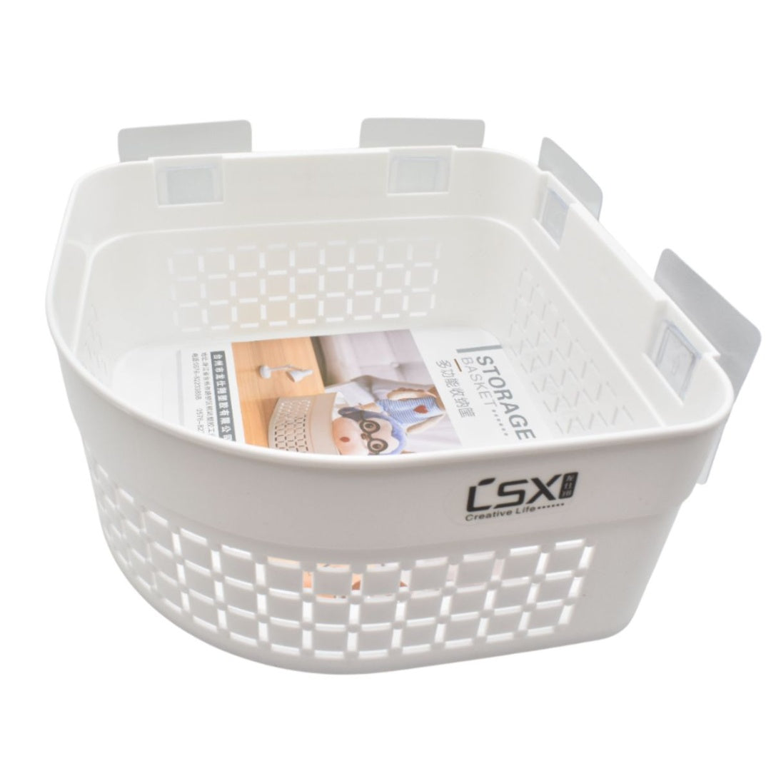 Canasto organizador colgante rinconero 20.5x20.5x10cm