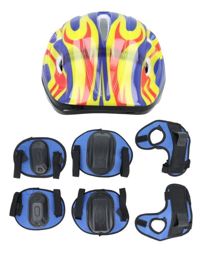 Set de protección casco, rodilleras y coderas