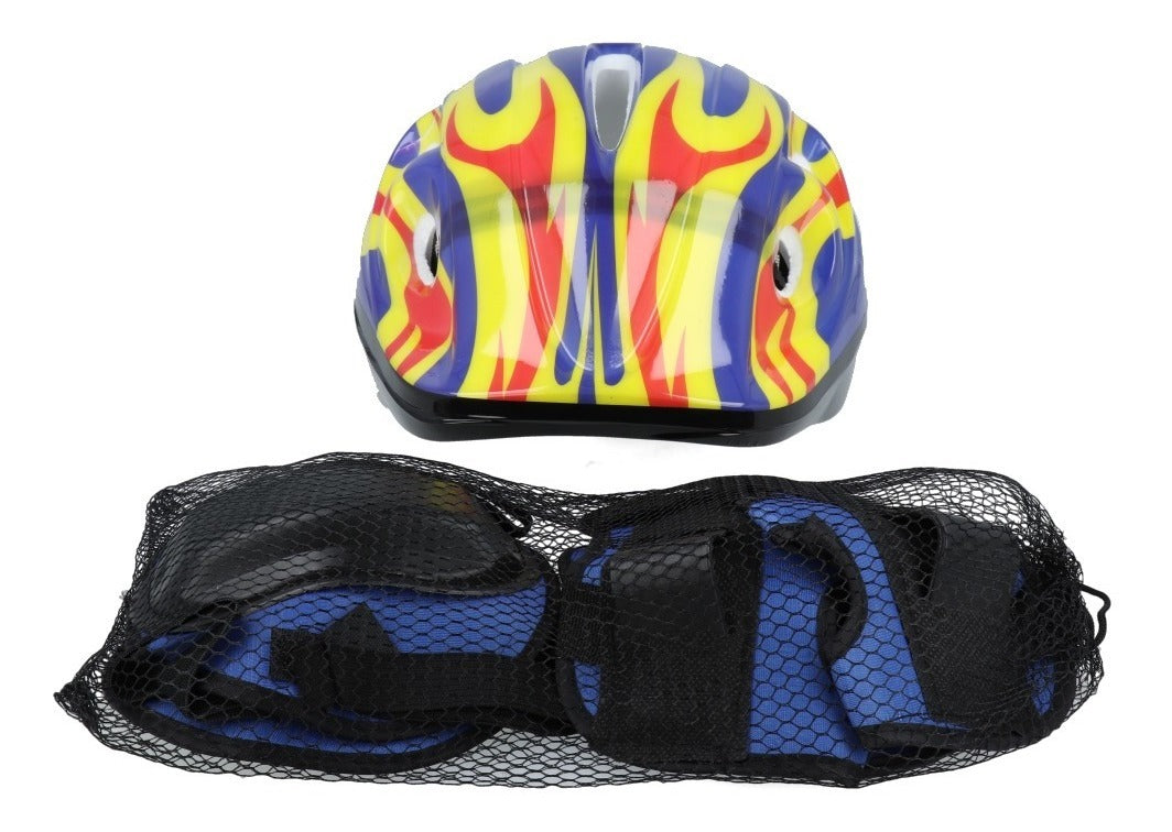 Set de protección casco, rodilleras y coderas