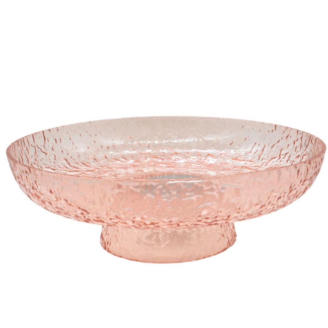 Bandeja de plástico frutera rosa 26x8.5cm