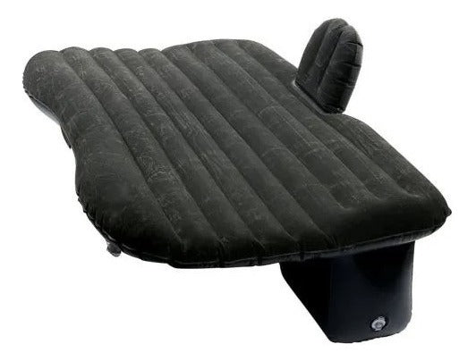 Colchón inflable negro para auto 130x84x35 cm
