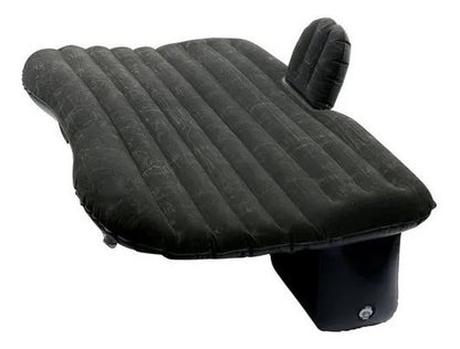 Colchón inflable negro para auto 130x84x35 cm