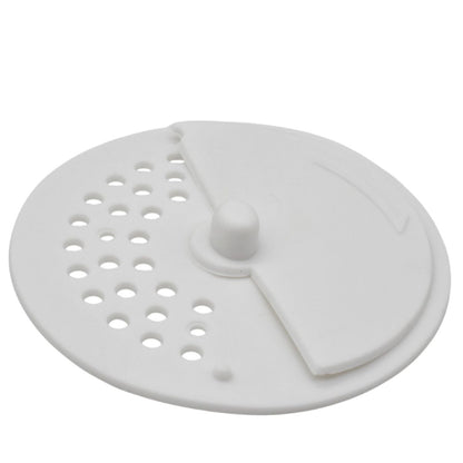 Tapa de silicona blanca para desagüe 11cm.