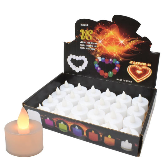 Velas led a pilas x24 unidades 3.5cm
