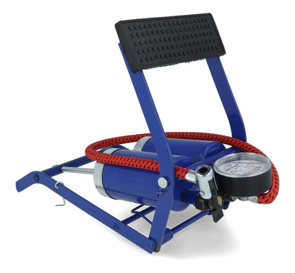 Inflador de pie 2 cilindros 23x15x8cm.