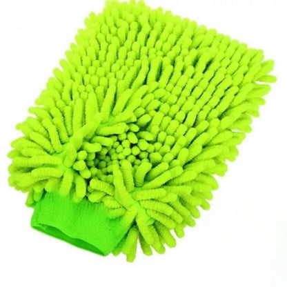 Manopla guante de limpieza verde 22x14cm