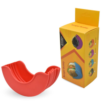 Soporte de silicona reutilizable para hamburguesas 10x5cm