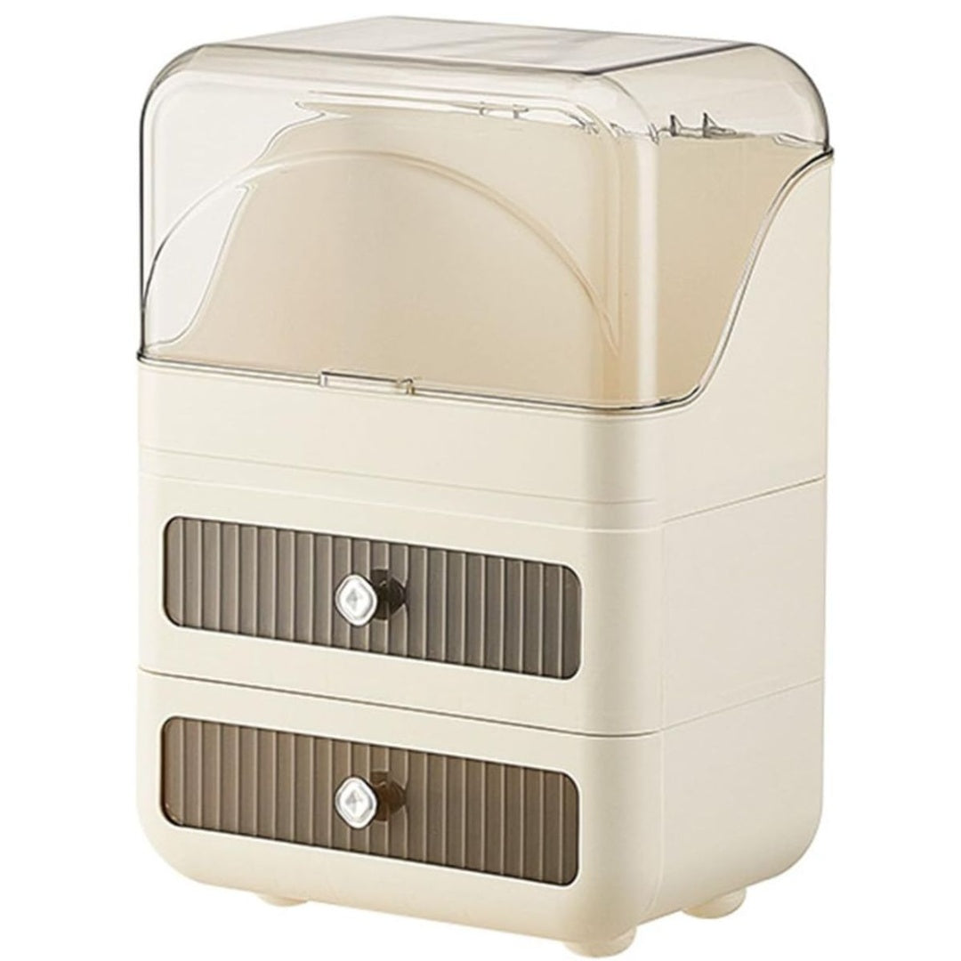 Organizador porta cosméticos acrílico 38x27x17cm.