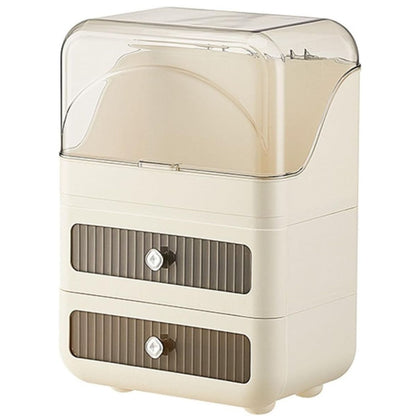 Organizador porta cosméticos acrílico 38x27x17cm.
