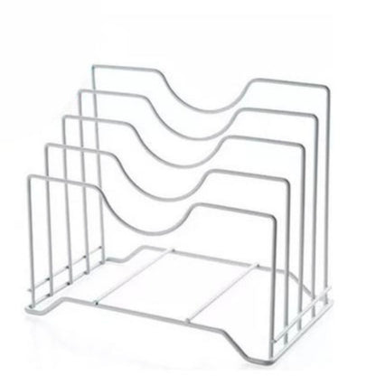 Organizador para tablas y tapas 21.5x16x26cm. Blanco