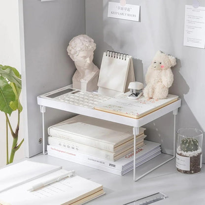 Estante organizador plegable apilable 38x13.5x17cm