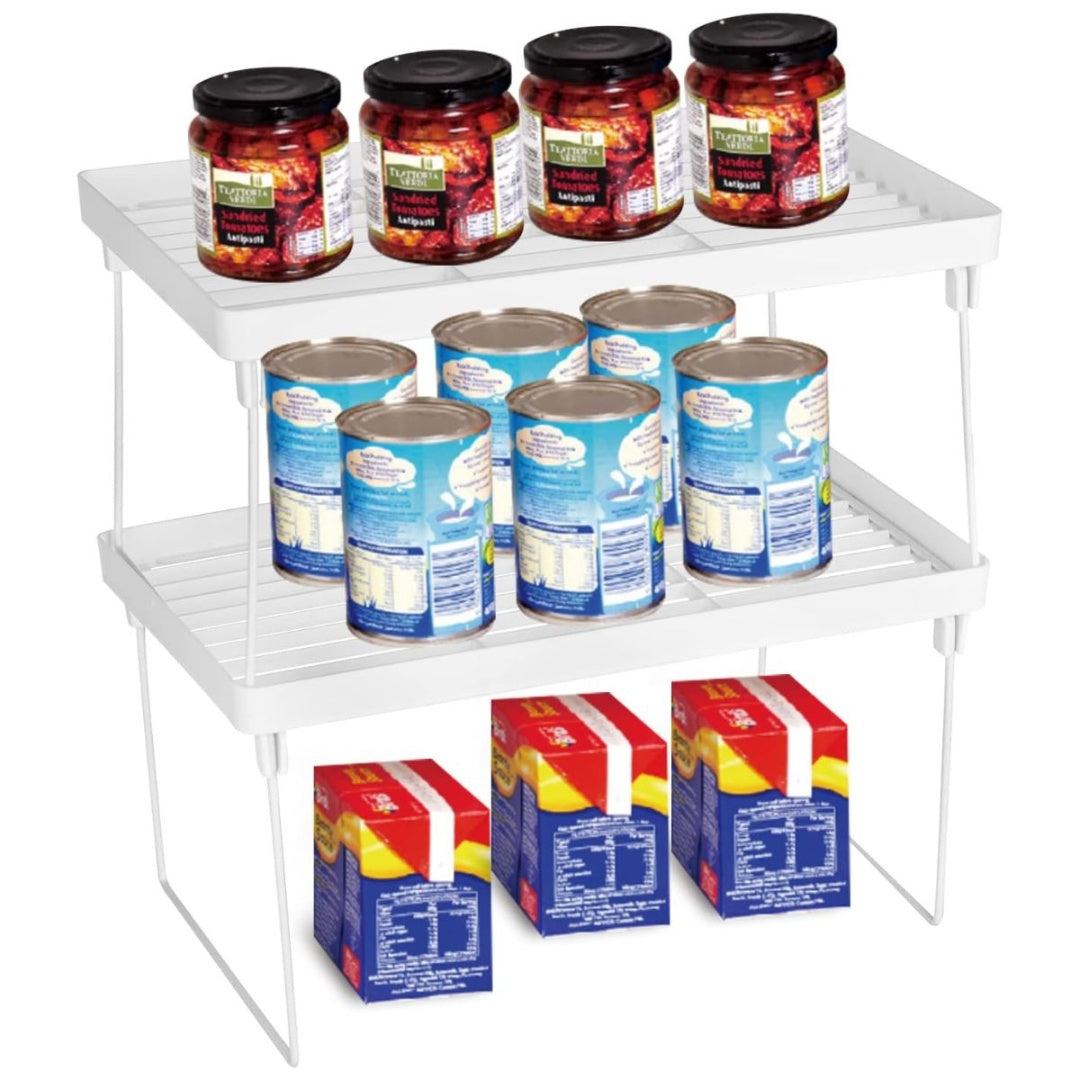 Estante organizador plegable apilable 38x13.5x17cm