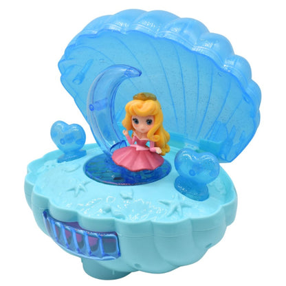 Caja musical con luces 19x15.5x15cm. Celeste