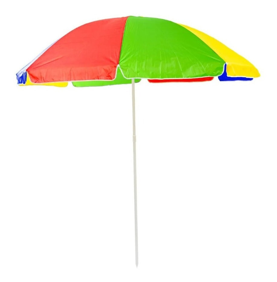 Sombrilla de playa con protección UV diámetro 1.50 mts.