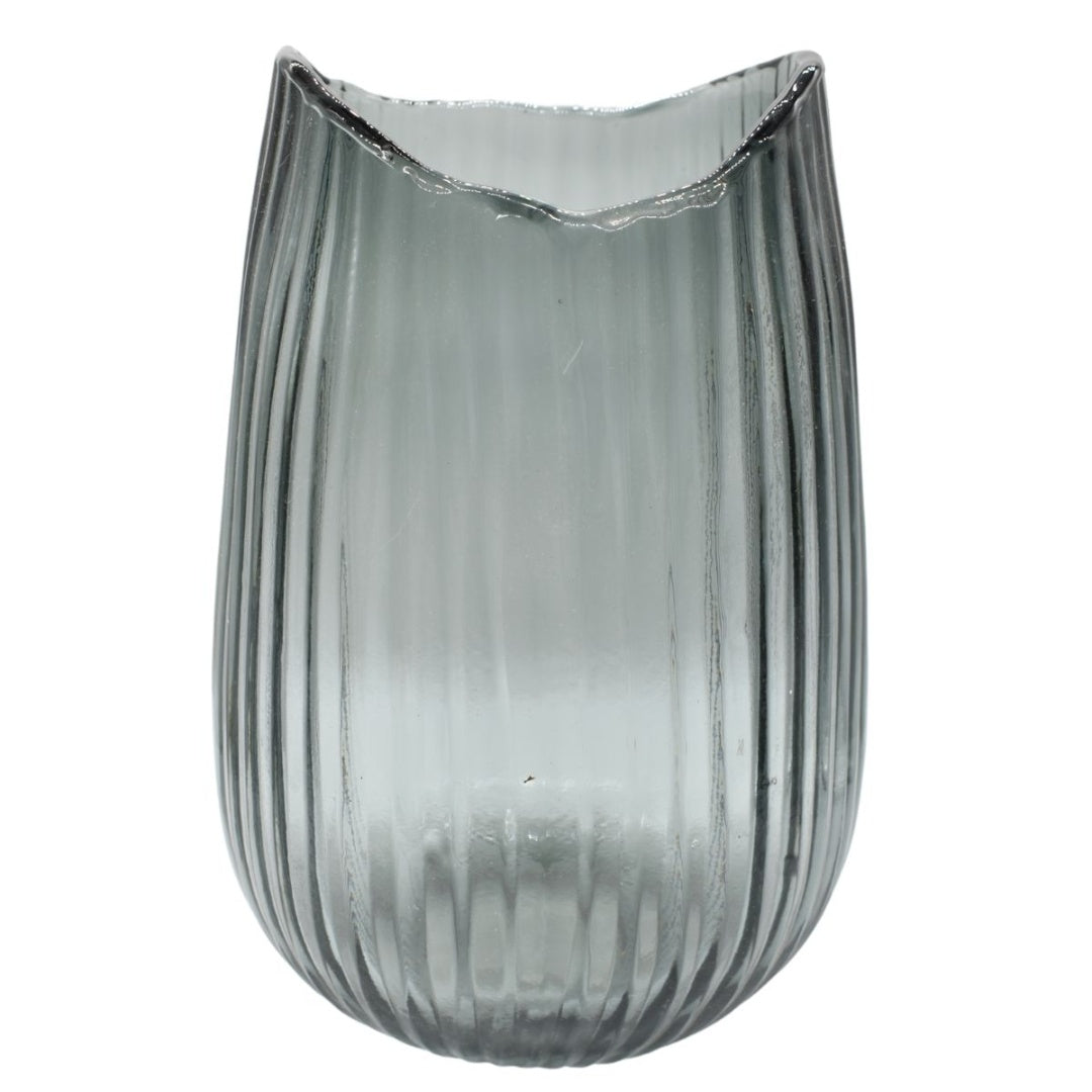 Jarrón de vidrio decorativo 23x12cm