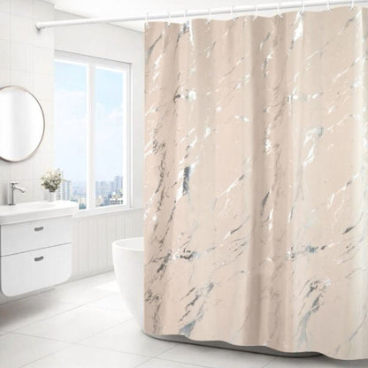 Cortina de tela para ducha diseño mármol 180x180cm