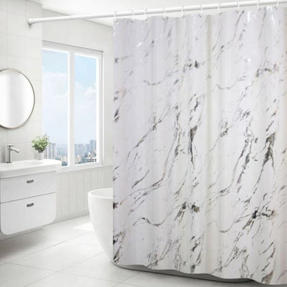 Cortina de tela para ducha diseño mármol 180x180cm