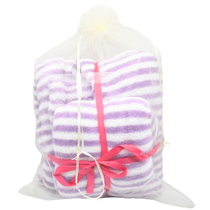 Set de toallas de microfibra lila x2 unidades