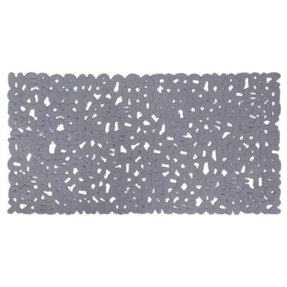 Alfombra de ducha antideslizante 36x66cm. Gris