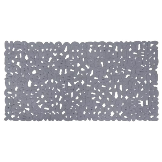 Alfombra de ducha antideslizante 36x66cm. Gris
