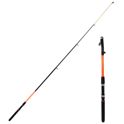 Caña de pesca extensible 1.80Mts. Naranja