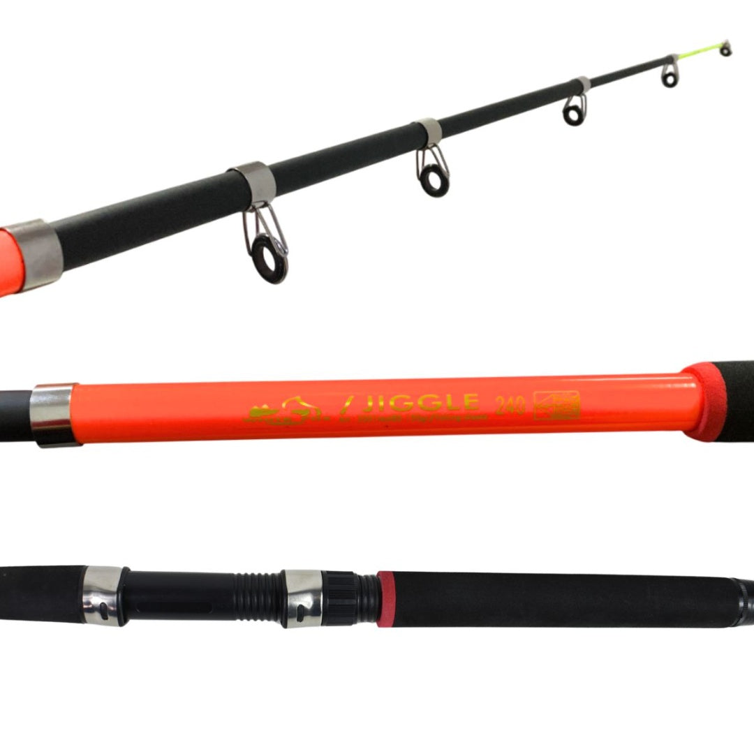 Caña de pesca extensible 2.40Mts. Naranja