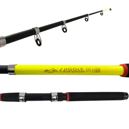 Caña de pesca extensible 2.70Mts. Amarilla