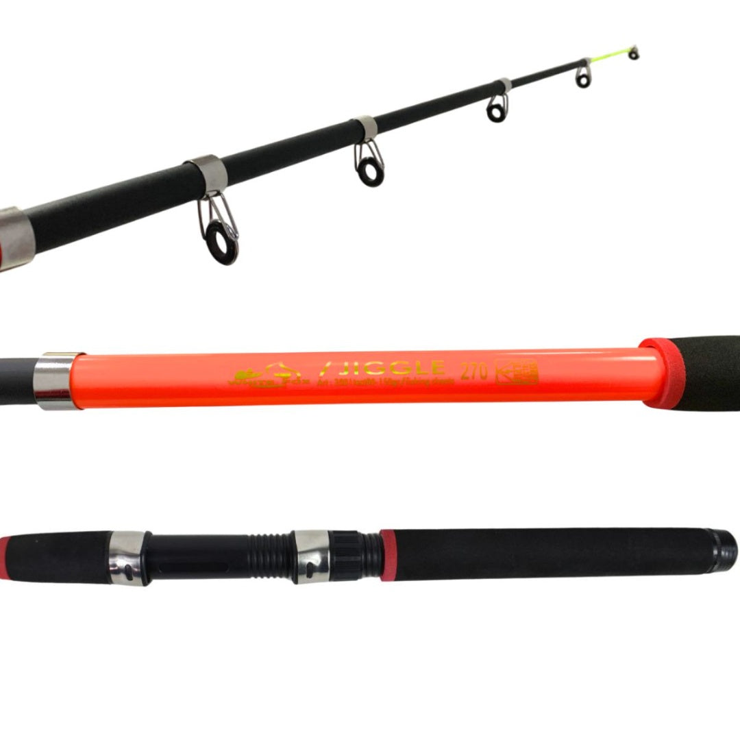 Caña de pesca extensible 2.70Mts. Naranja