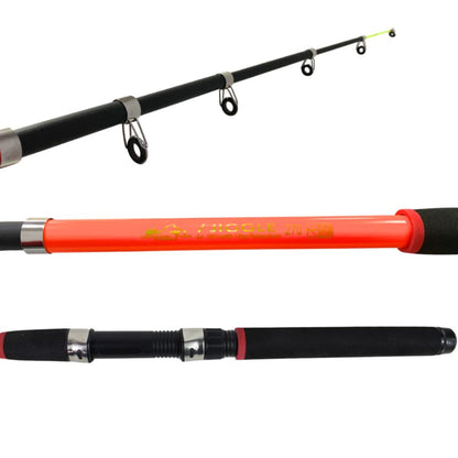 Caña de pesca extensible 2.70Mts. Naranja