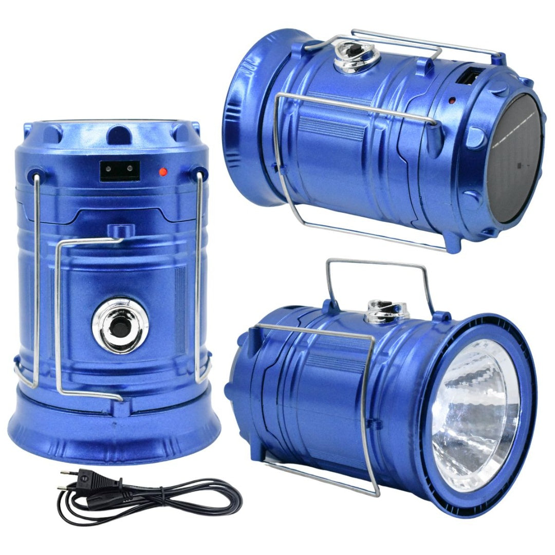 Linterna farol led 19x19.2x9.3cm. Azul