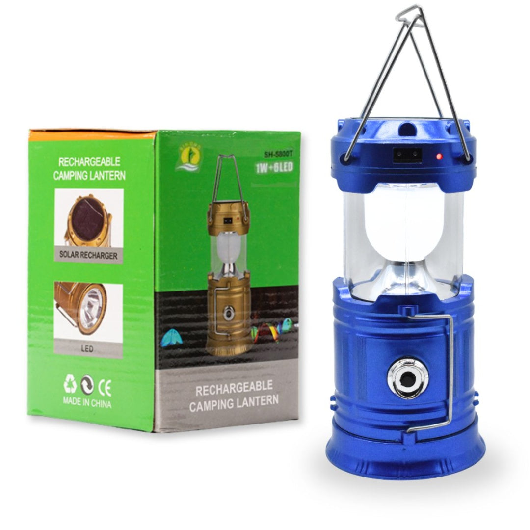 Linterna farol led 19x19.2x9.3cm. Azul