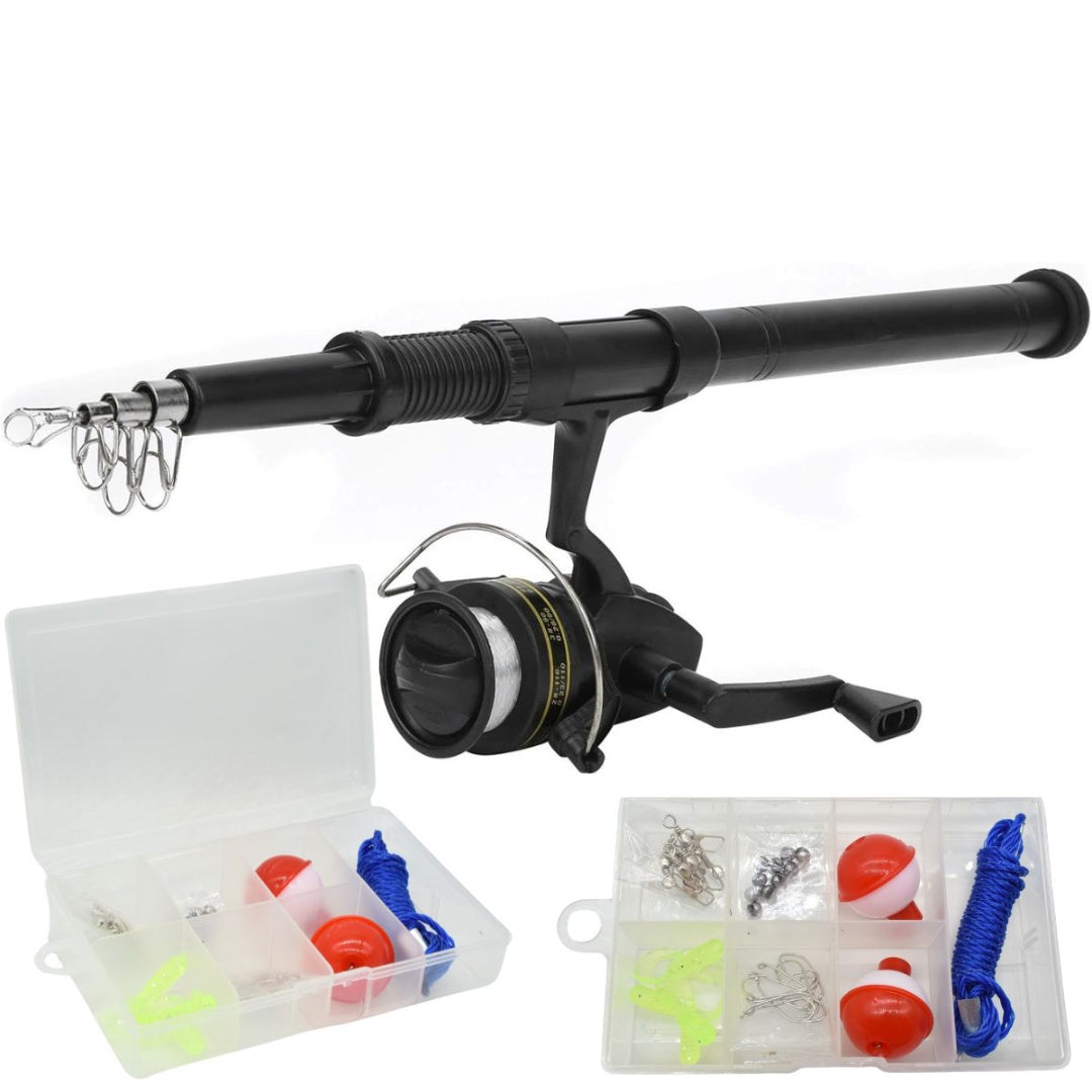 Set de pesca con caña y reel 1.50mts