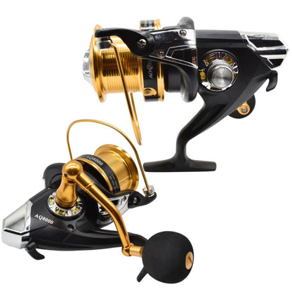 Reel de pesca giratorio 4.9:1 AQ8000 Negro